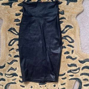 Spanx faux leather skirt